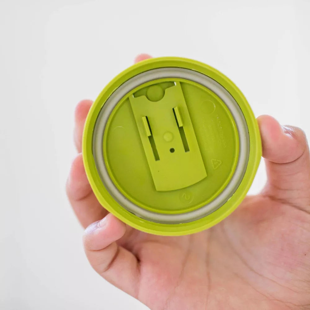 Underside of an iLids drink lid showing the inner gasket